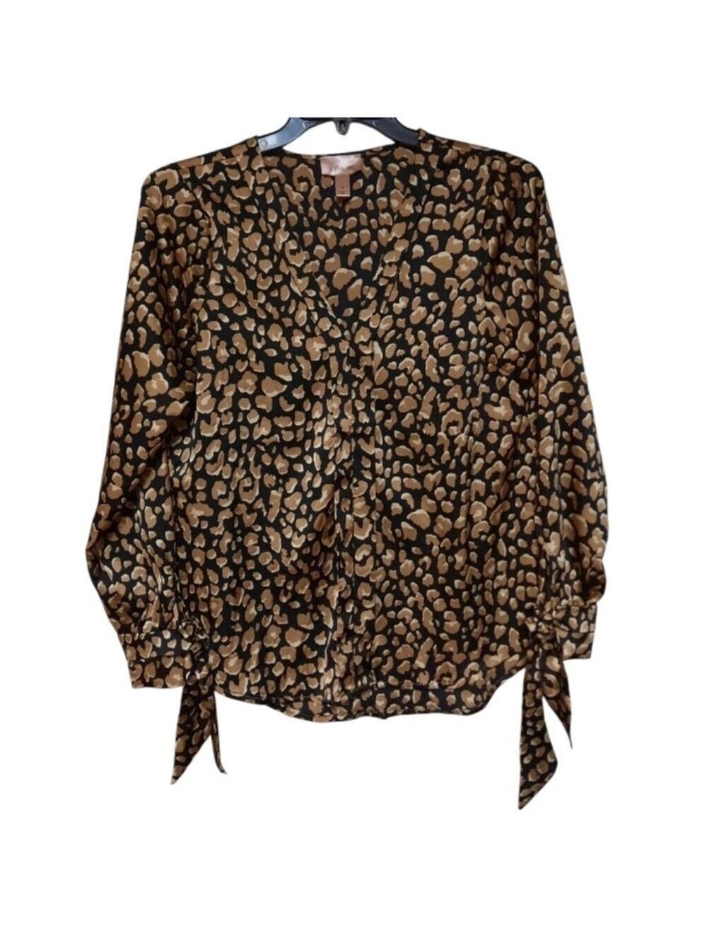 Willow and Root Animal Print Blouse Small